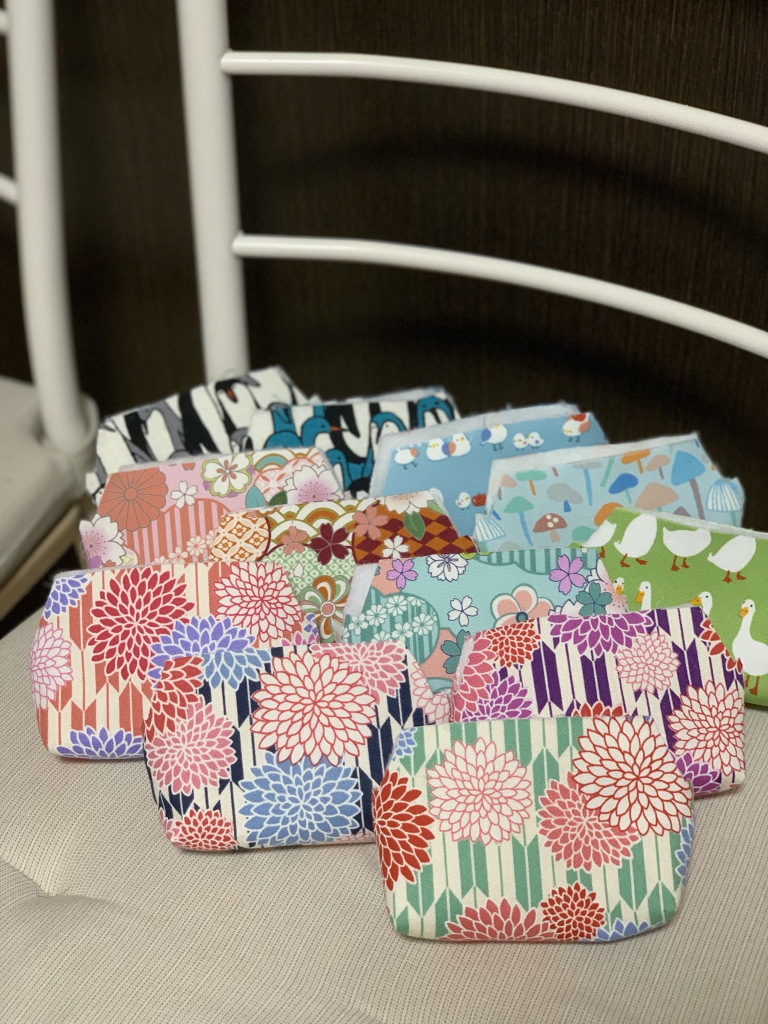 プチプラがま口制作中