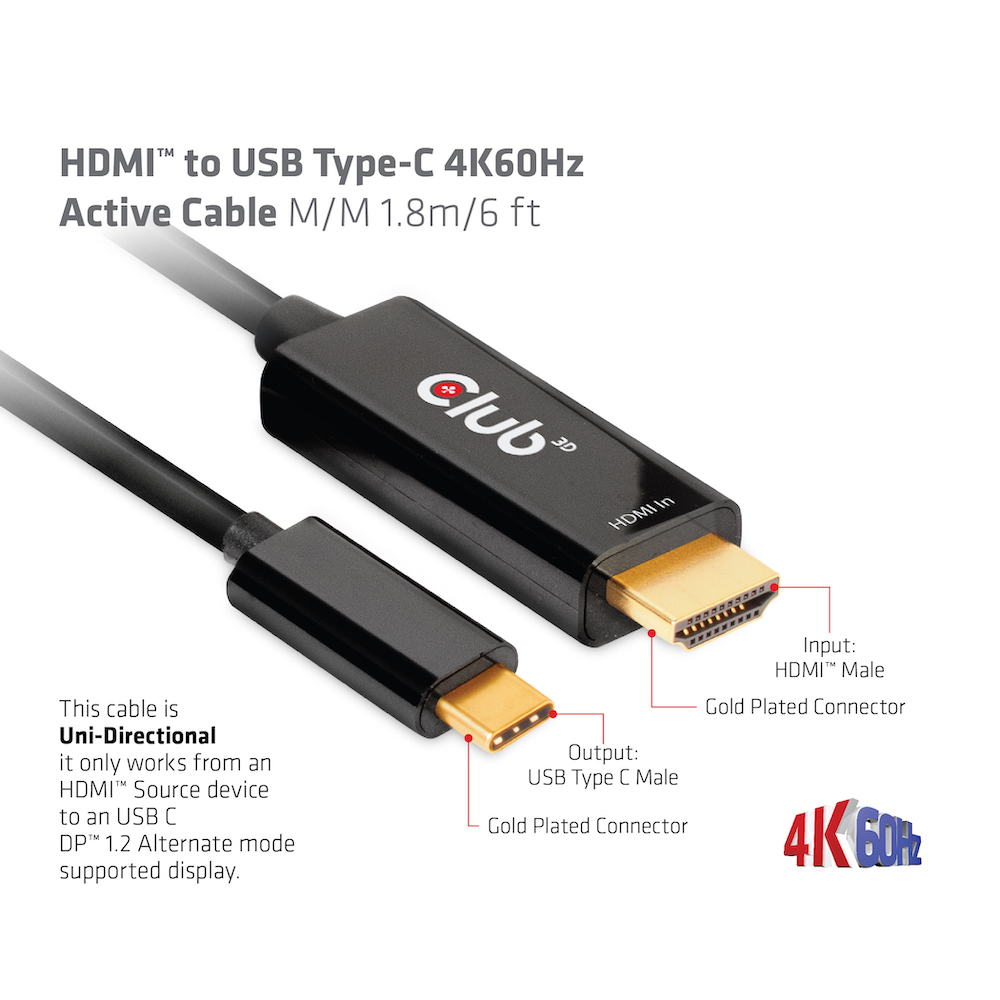 【新製品】HDMI to USB Type-C 4K60Hz Active Cableのご紹介