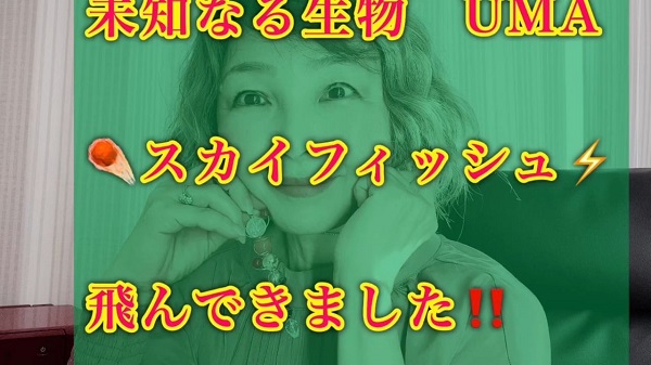 【新着動画】デザイナーのMidoriさん未確認生物　スカイフッシュを撮影