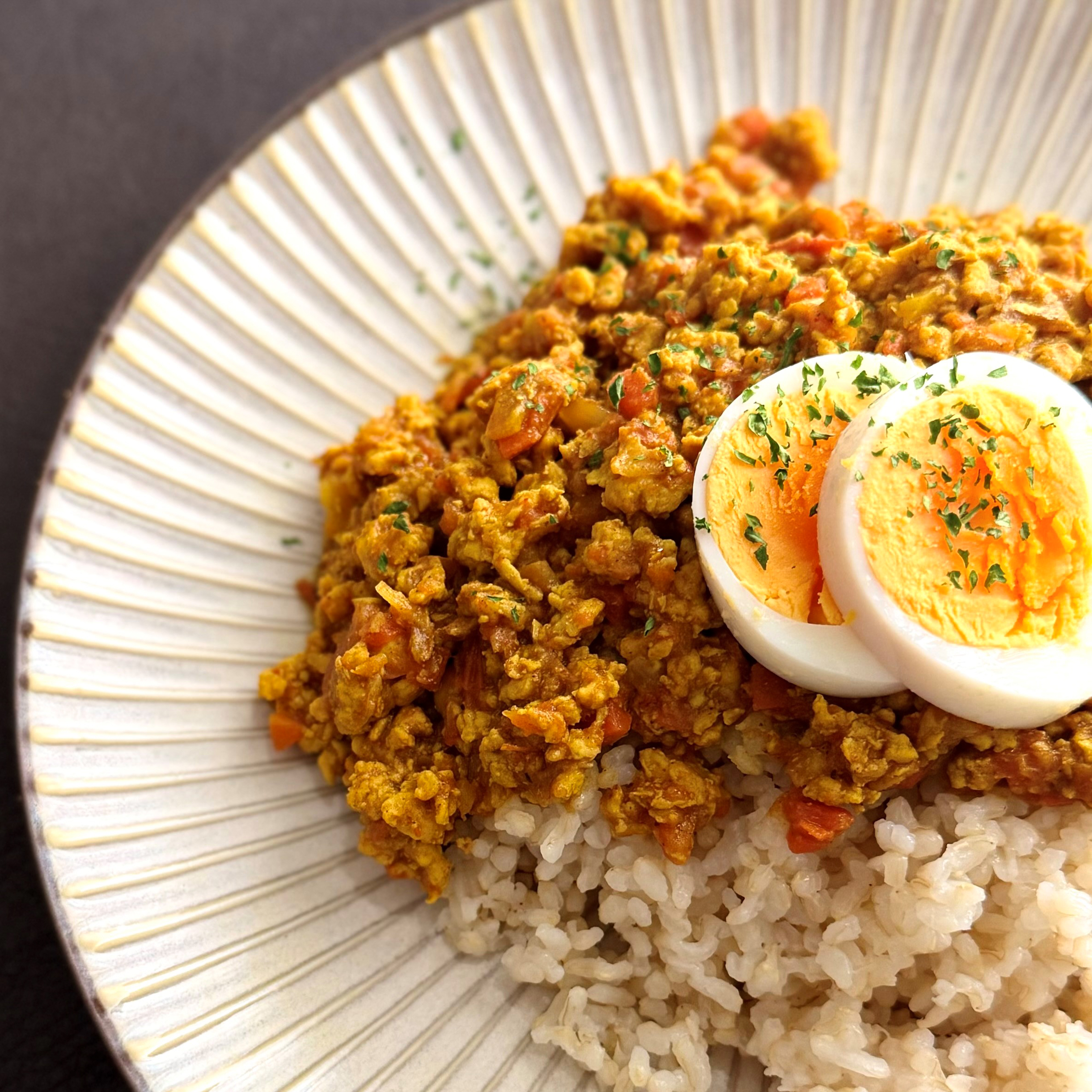 【レシピ】塩麹と味噌を使ったキーマカレー🍛