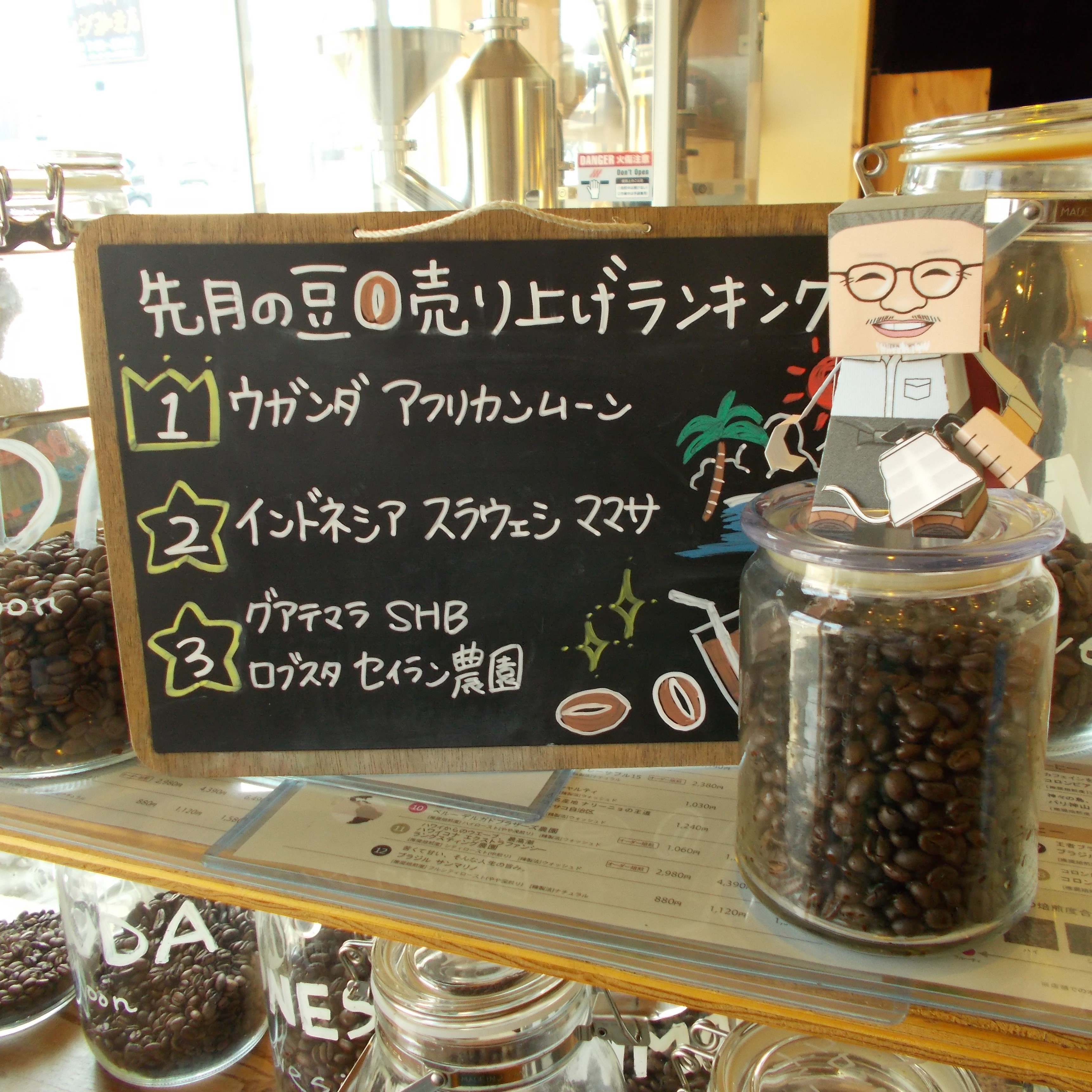 【先月の人気コーヒー豆のランキングは】