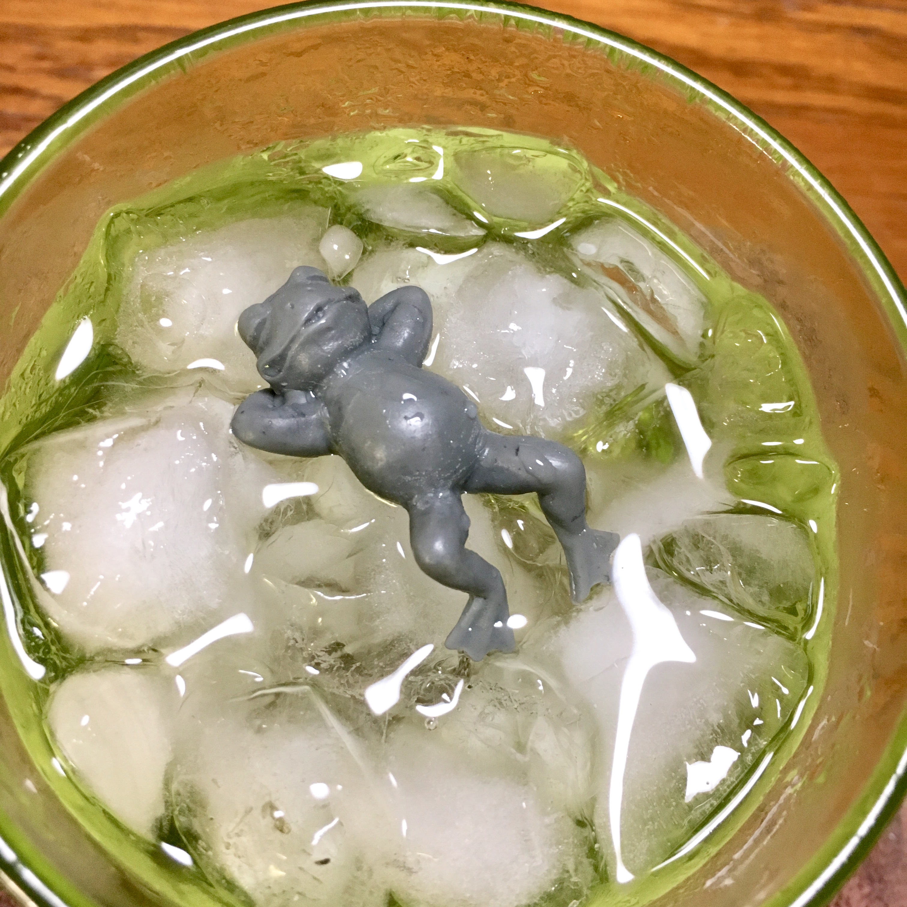 休み明けピカピカになるために旅立つカエル🐸