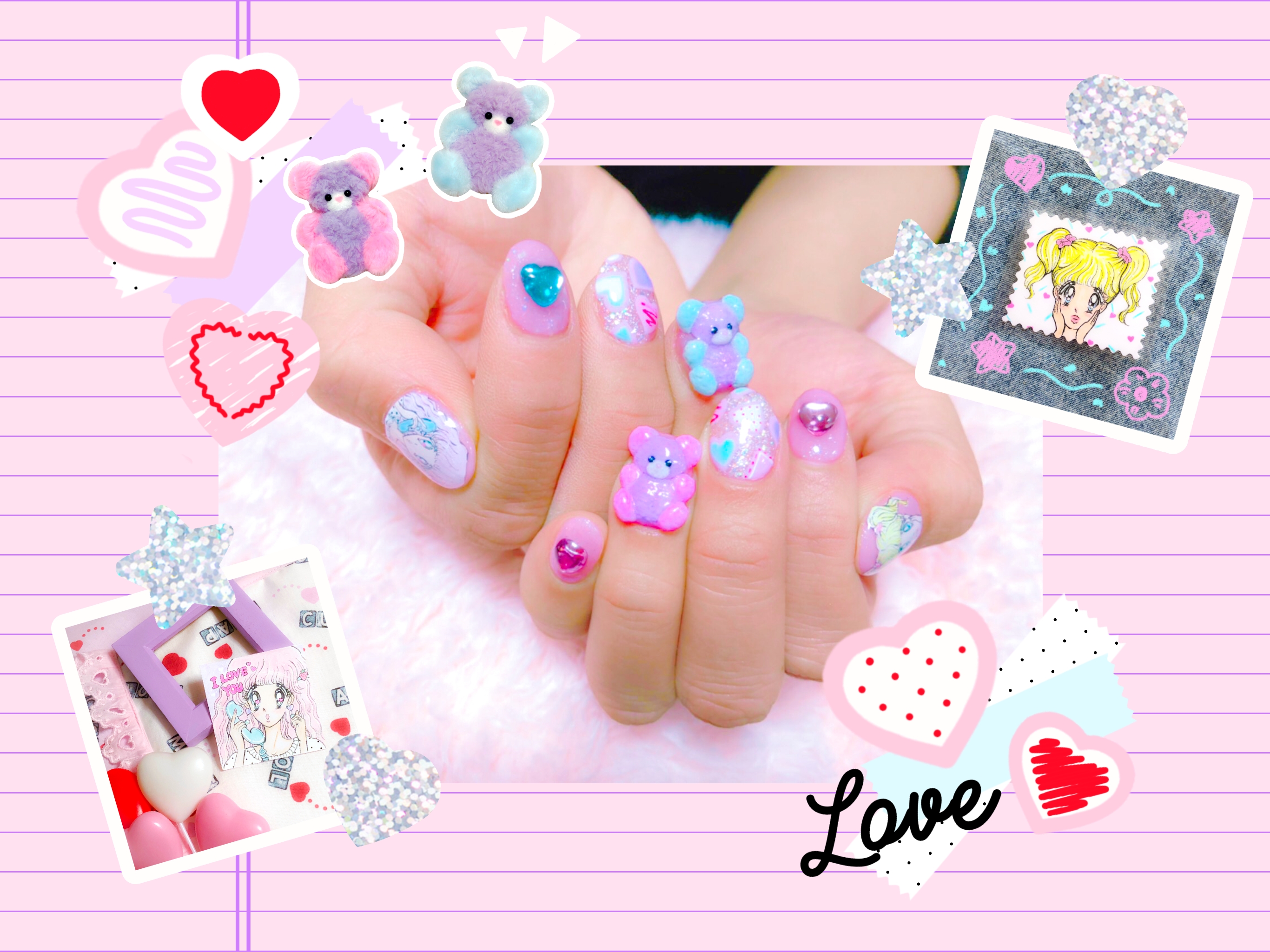 ☆fan nail art☆