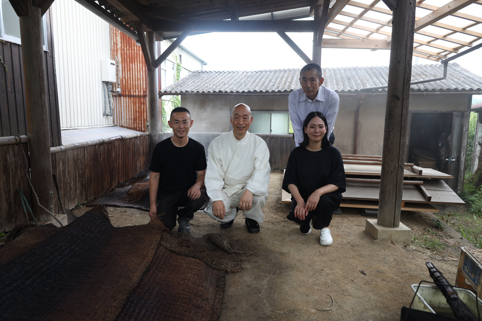 東大寺別当と染の司よしおかさん六代目と烏梅工房にて
