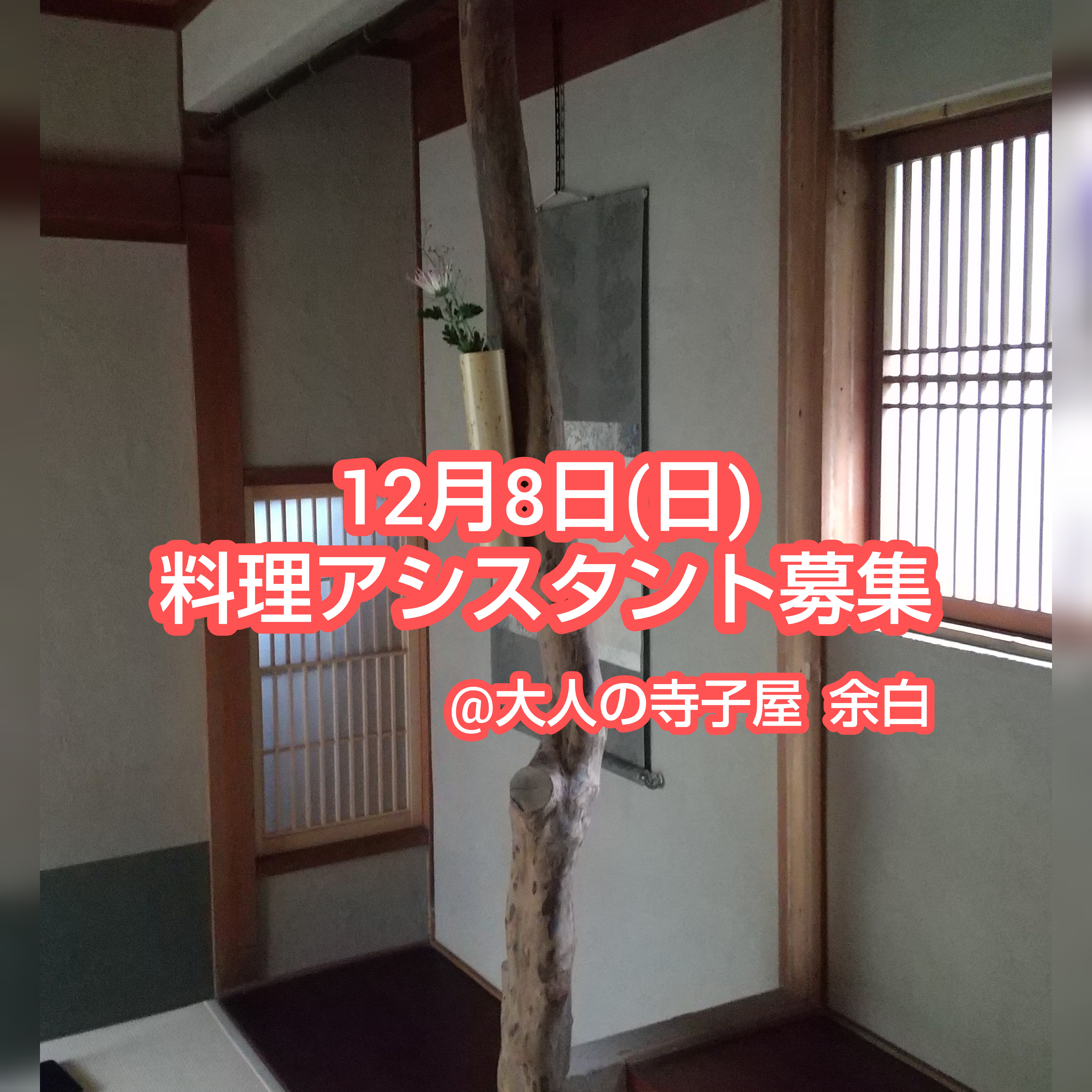 料理アシスタント募集