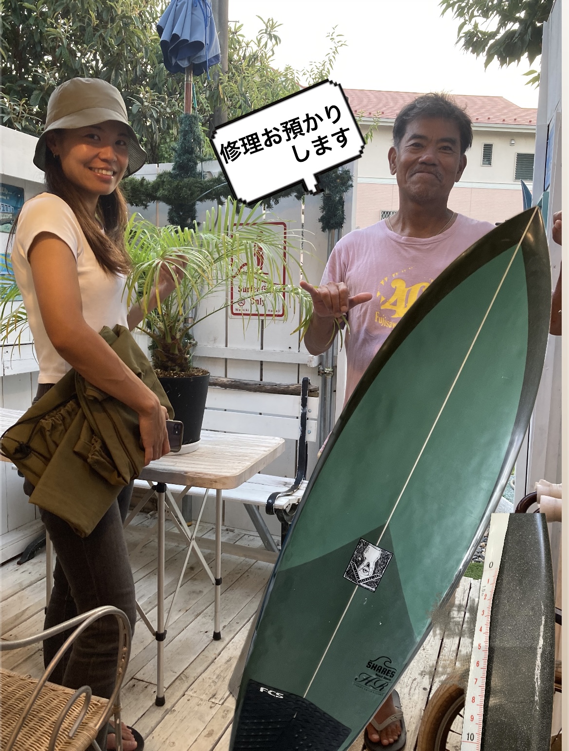 ボードのリペアーをお預かりさせて頂きました。