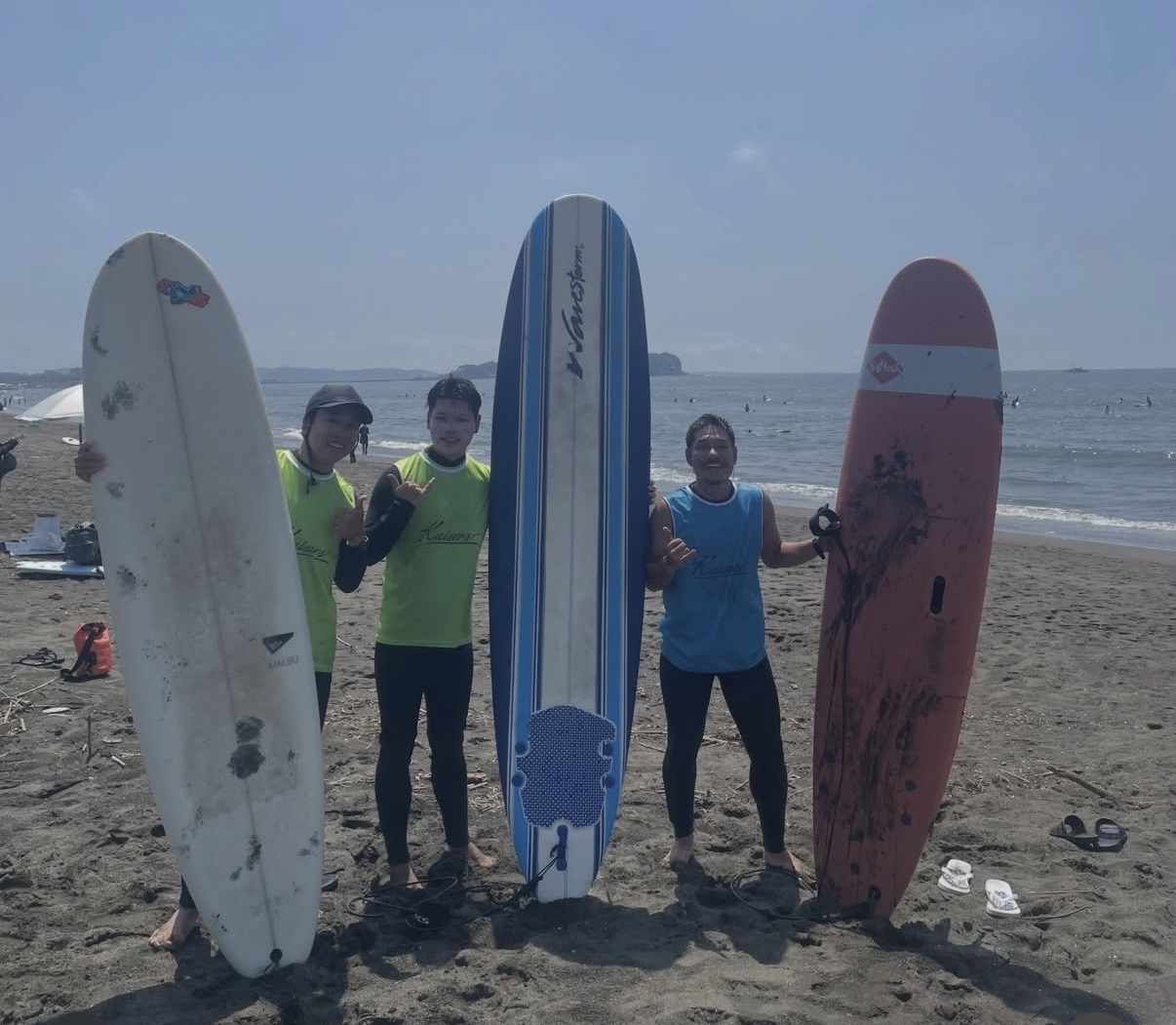 数回目となるメンズでのサーフィンスクール
