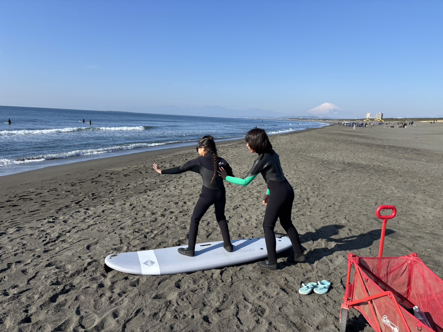 サーフィン日和です。