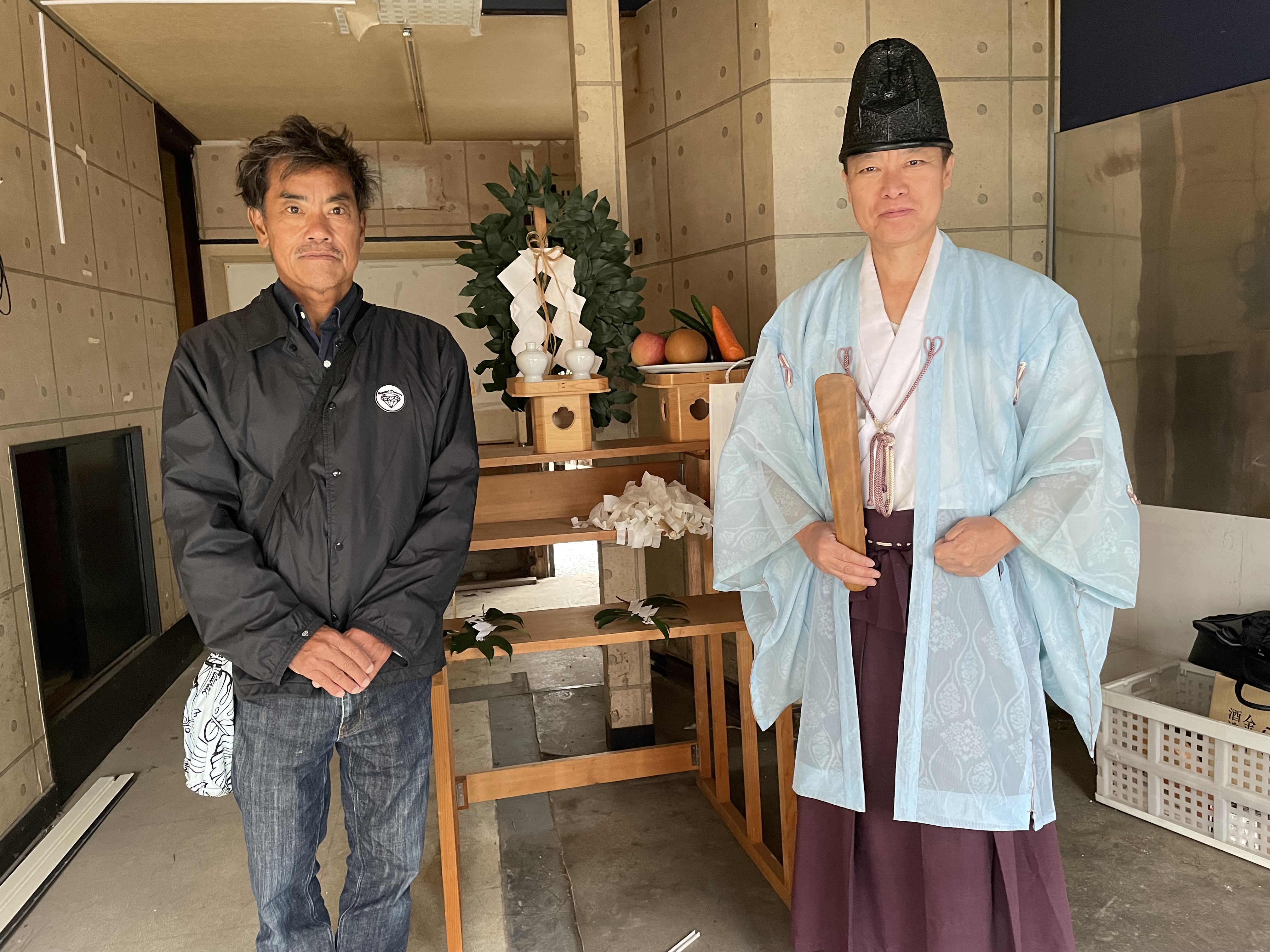 建築工事を始める前に地鎮祭
