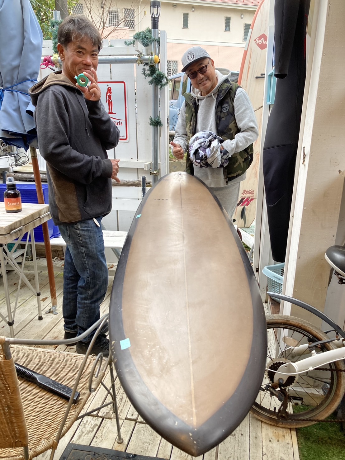 サーフボード修理