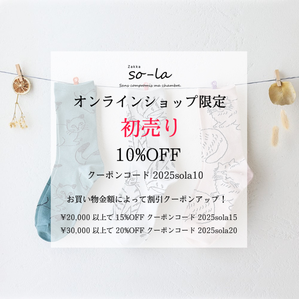 【通販限定 2025 初売りSALE 最大20％OFF‼️】