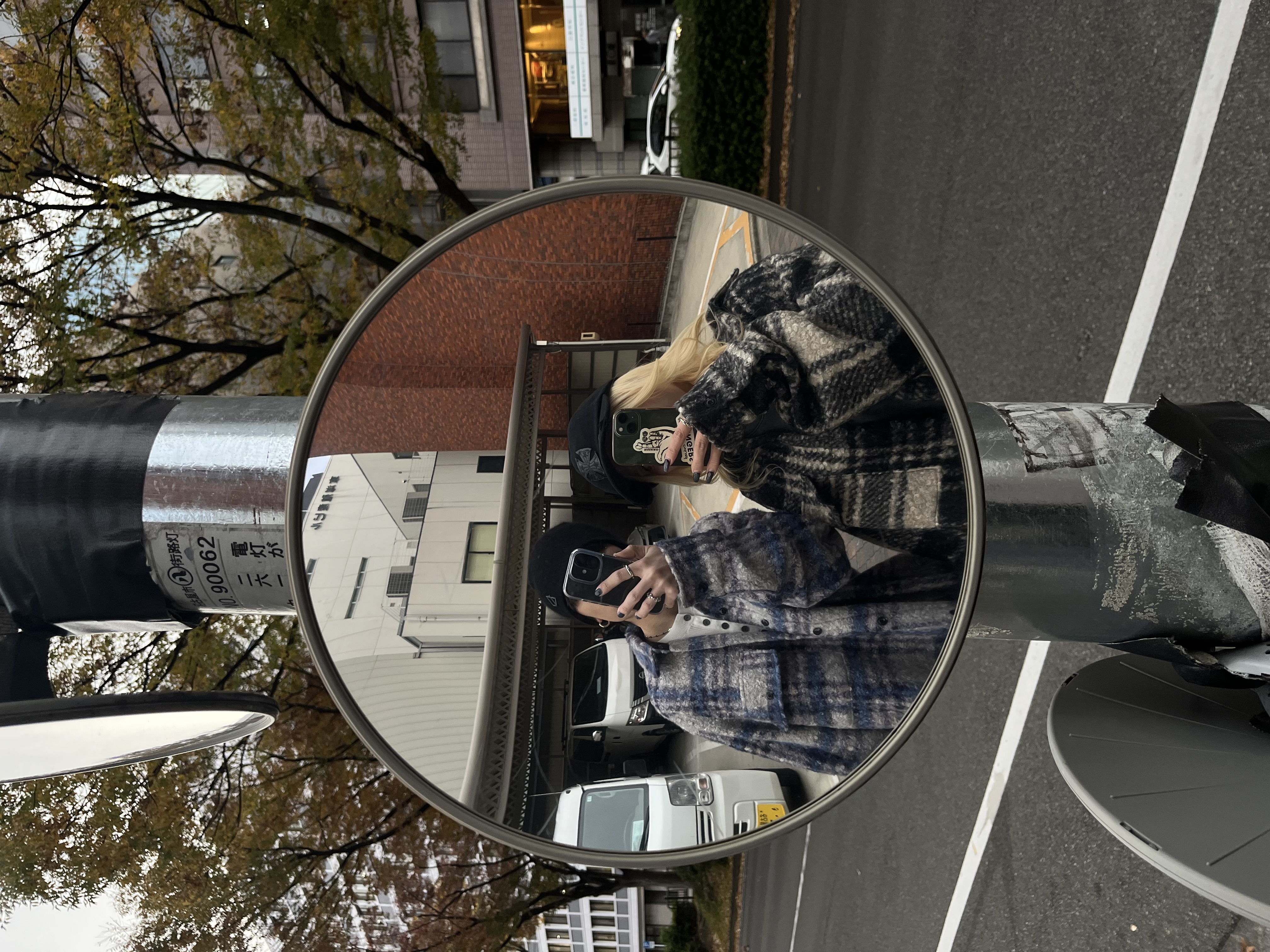 ボア素材とチェック柄がかわいい✮⋆˙