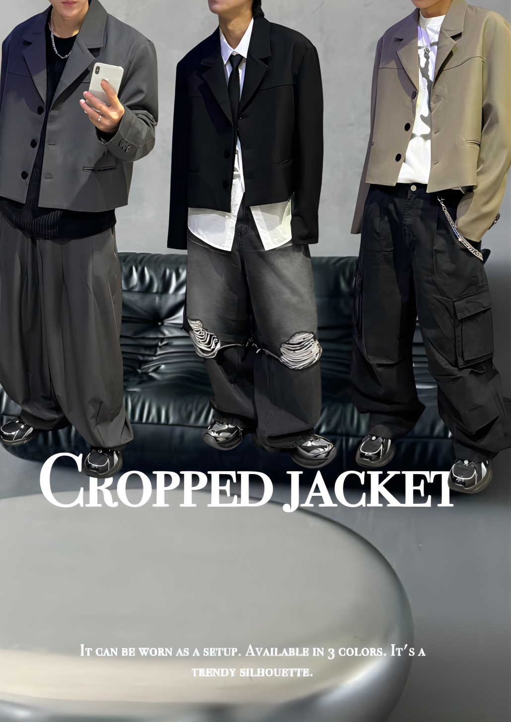 トレンドを抑えたcropped jacket✟