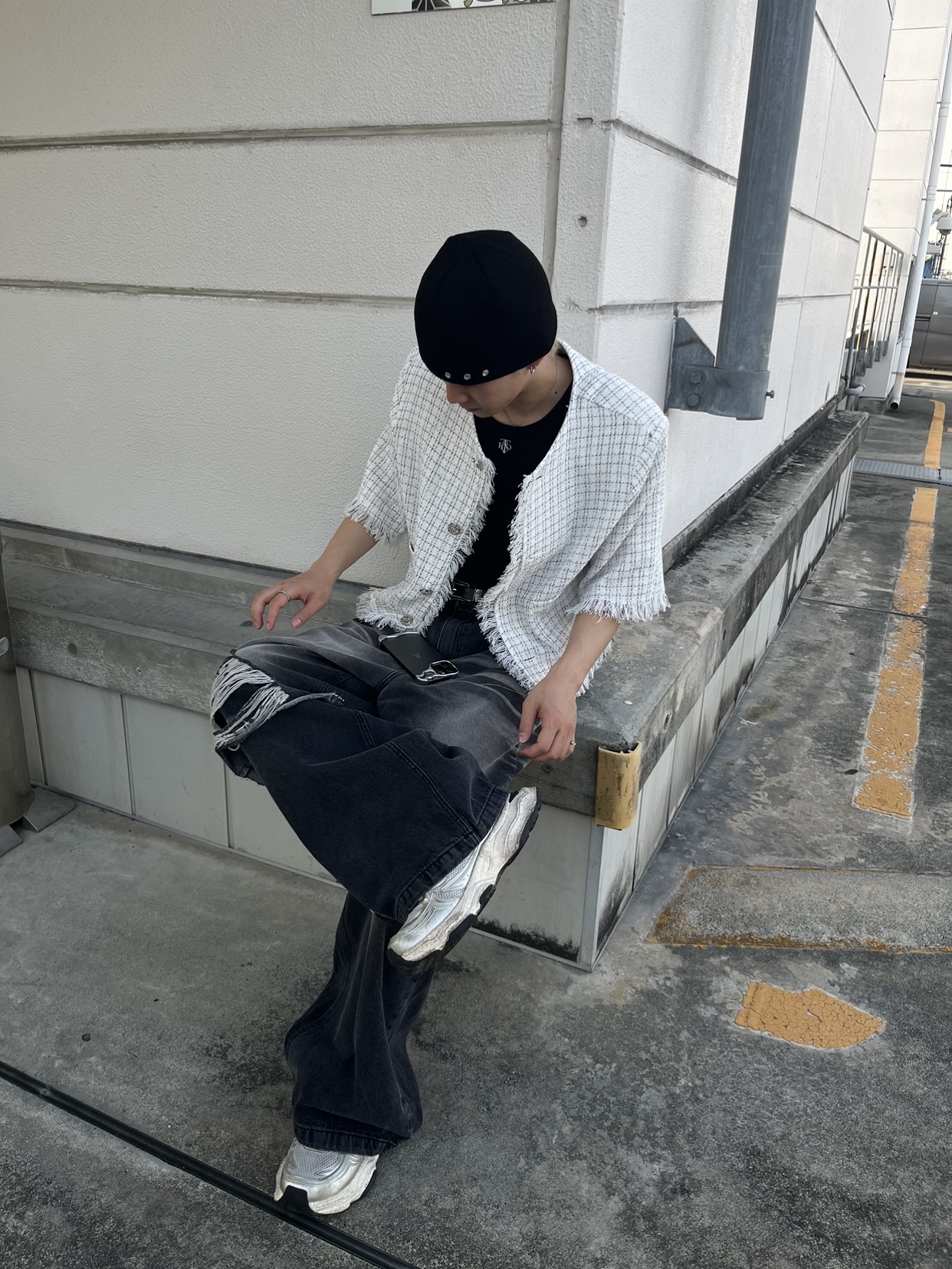 韓国アイドルのようなtweedjacket🪽