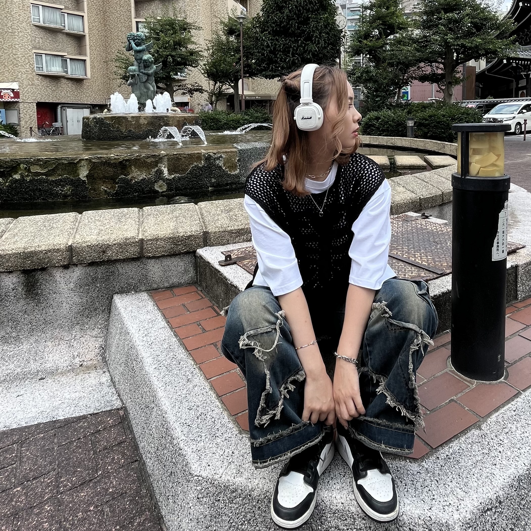 透け感とこなれ感の夏🍉人気なメッシュベスト🤍