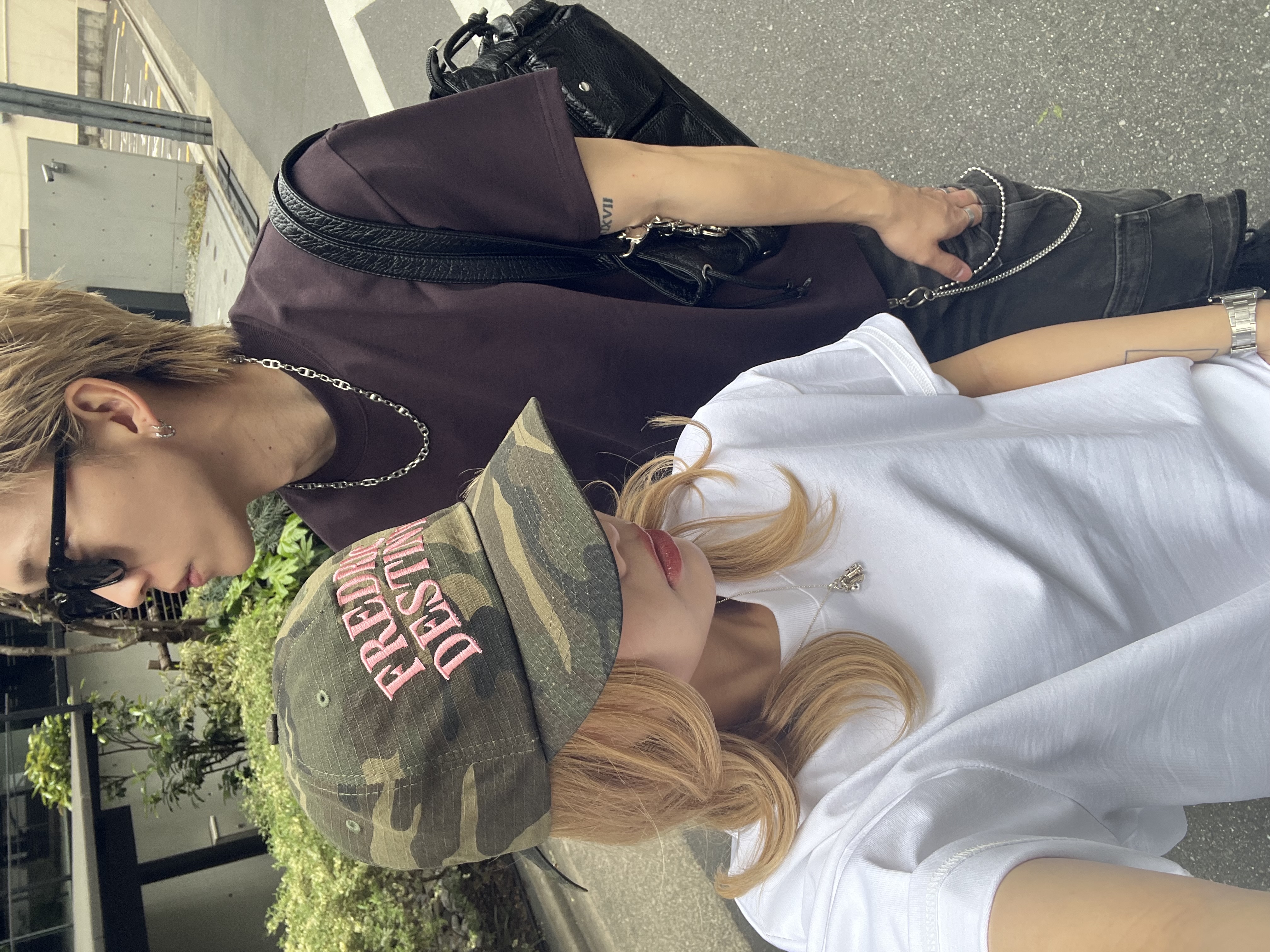 クロップド丈のシンプルTee✨