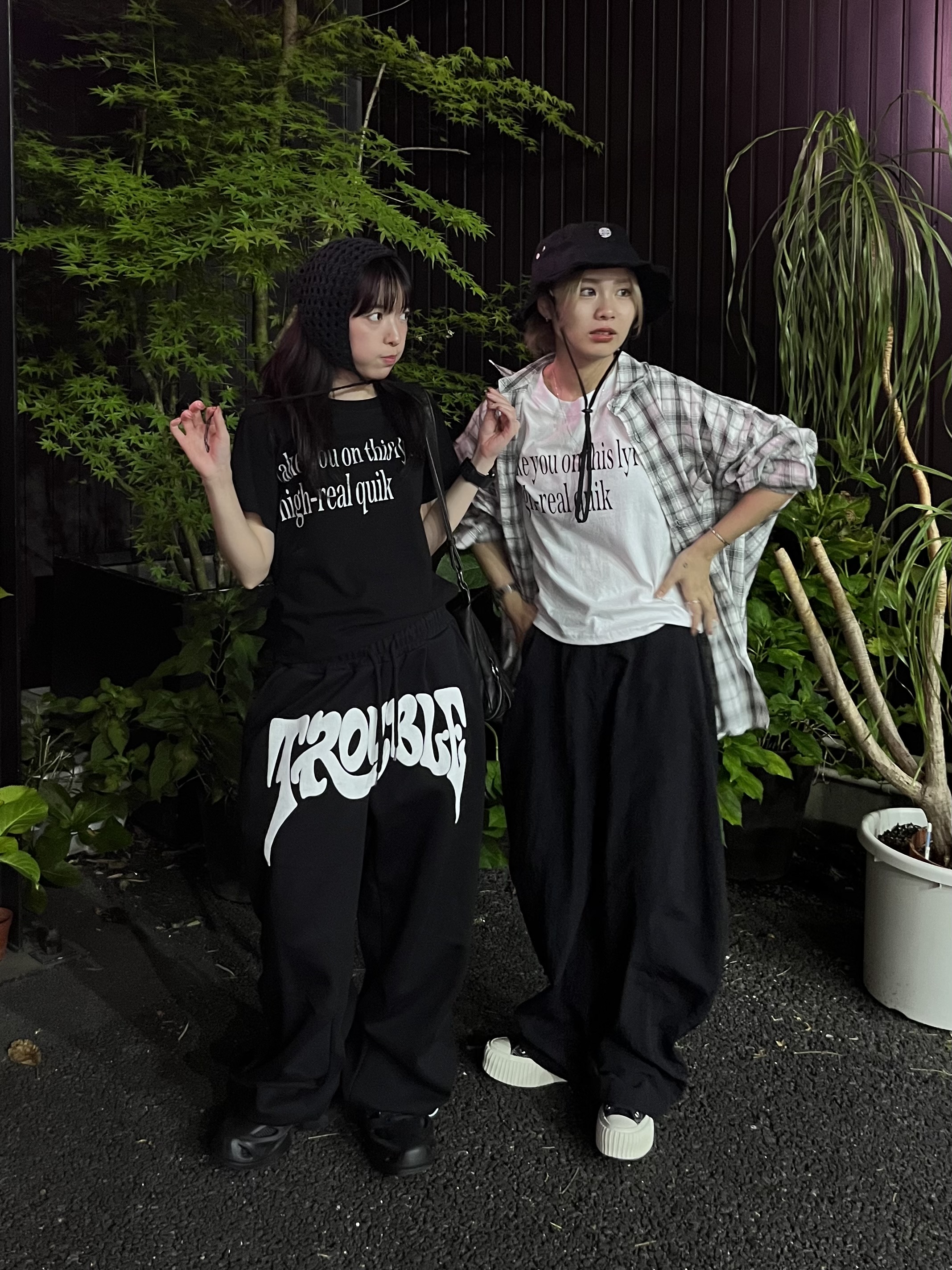 トレンドを抑えたクロップドTee🖤