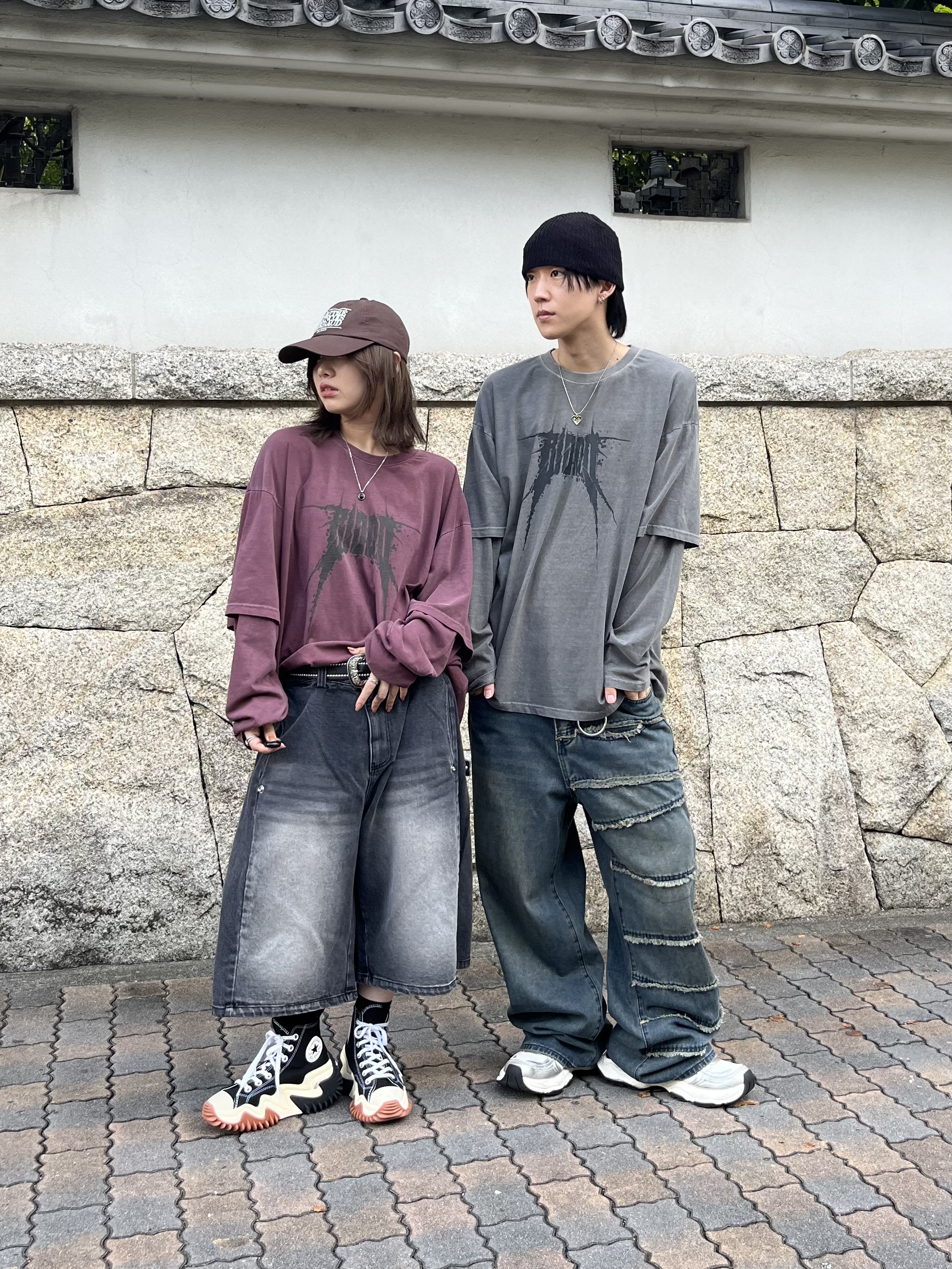 季節の変わり目にぴったり🖤なトレンドlongtee✴︎