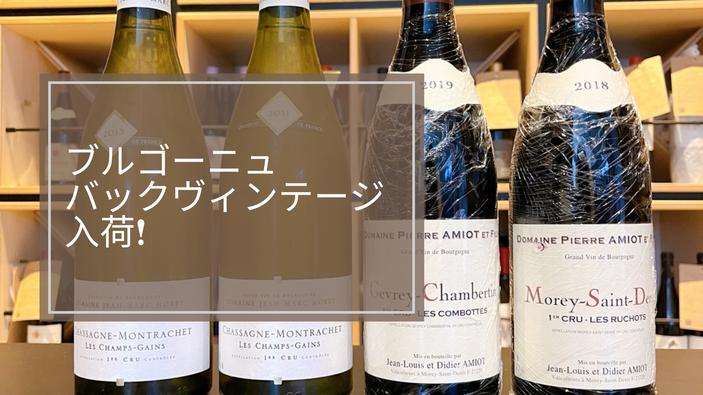 待望の入荷！ブルゴーニュ バックヴィンテージ特集！