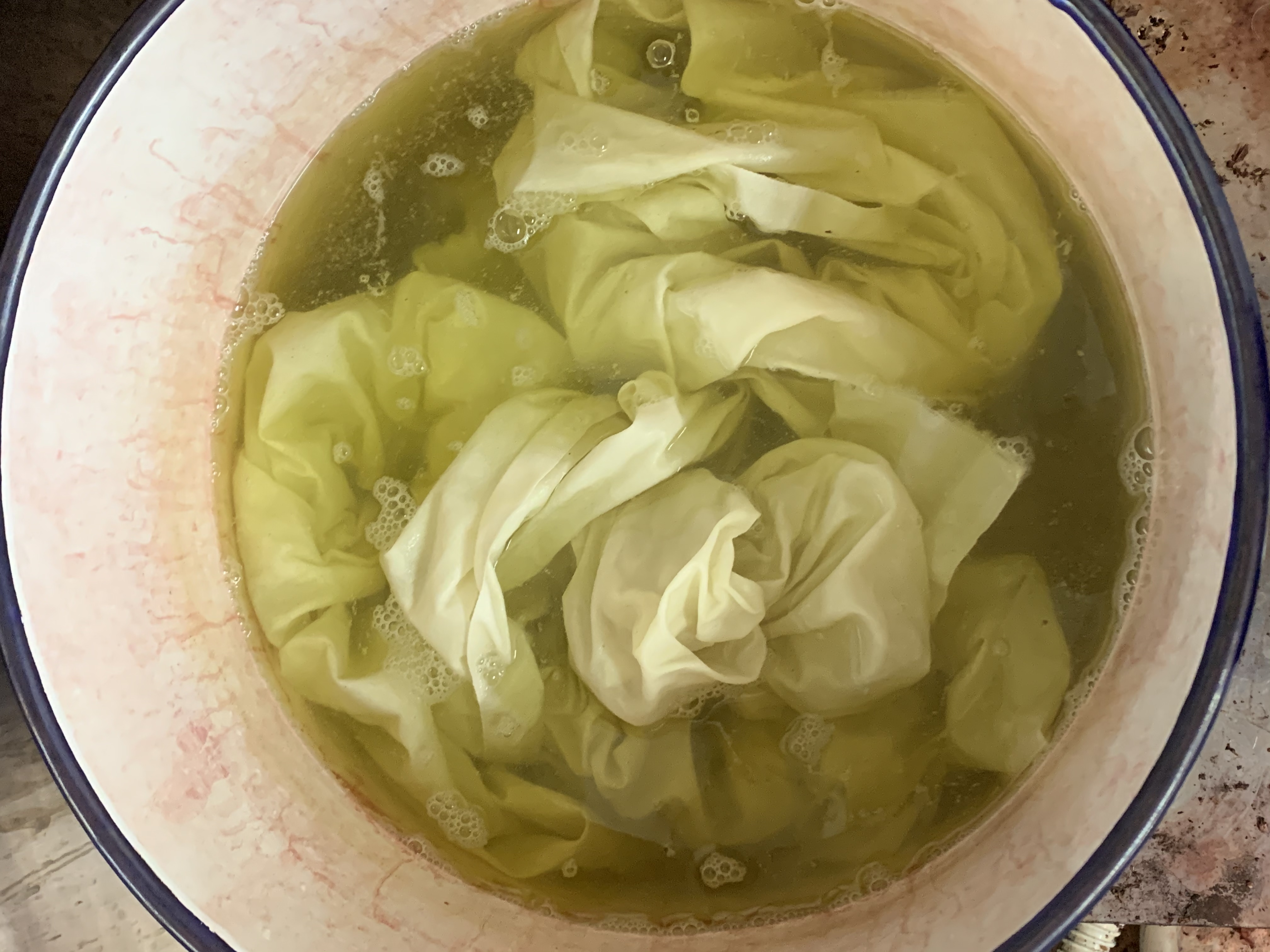 緑茶染め