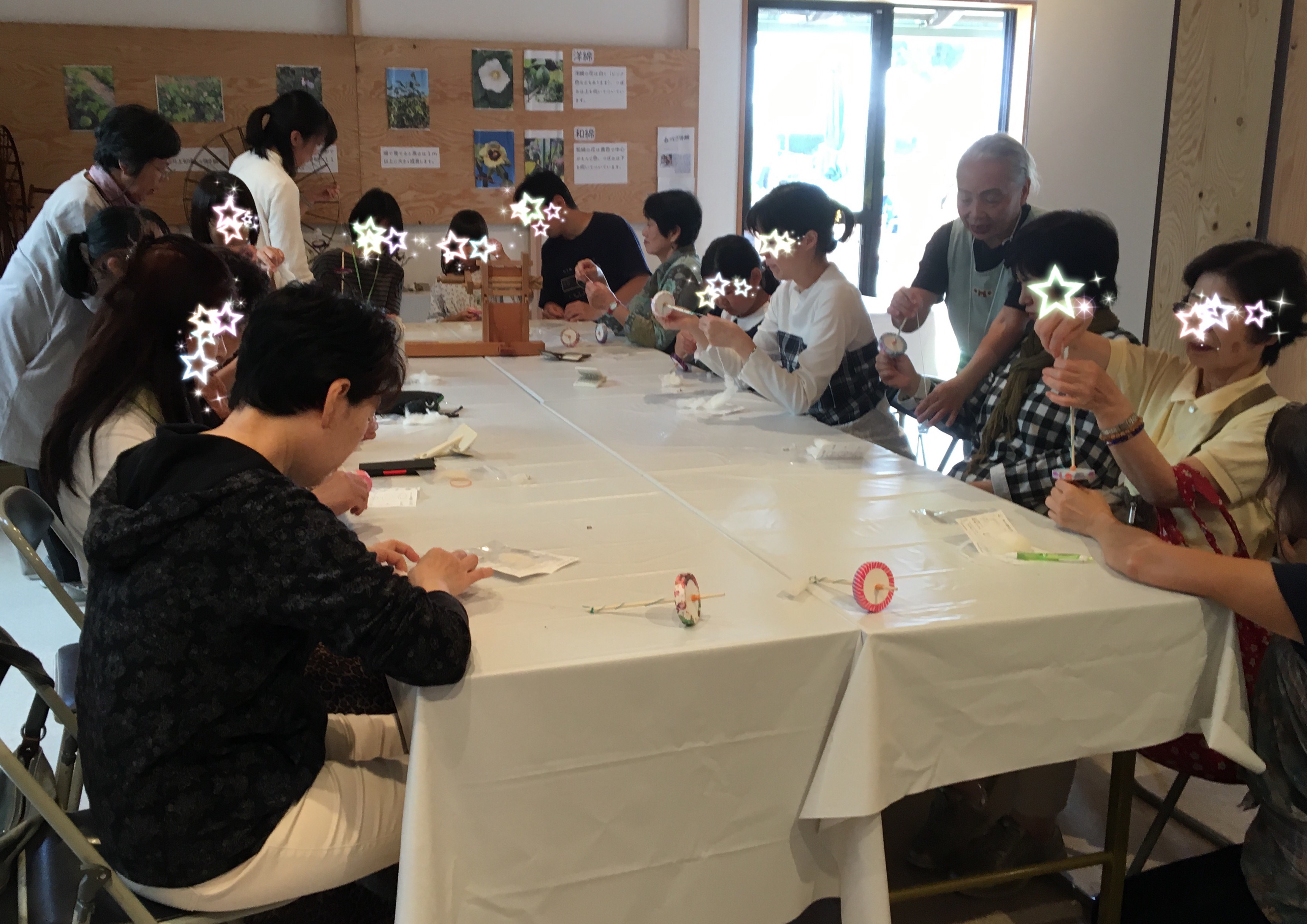 糸紡ぎ体験 最終日