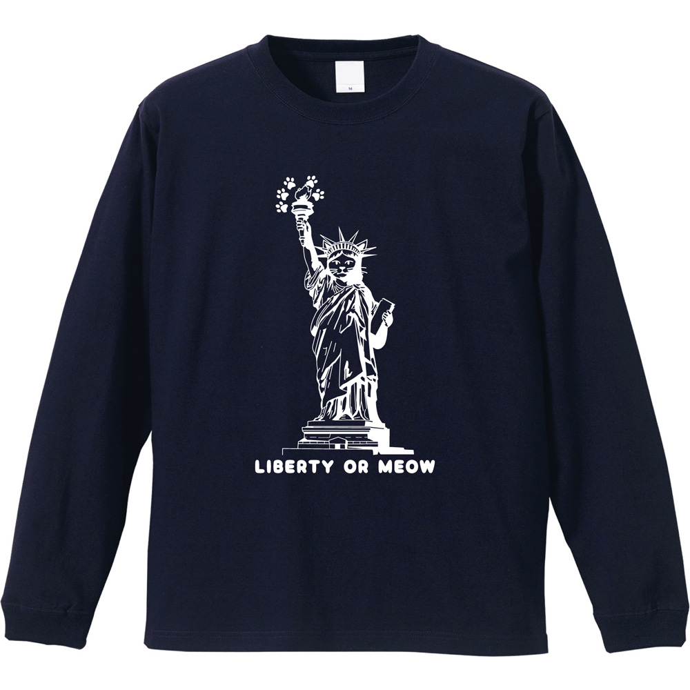 猫好き必見！「自由の女神」が可愛いニャンコに？パロディ長袖Tシャツが登場🗽🐾