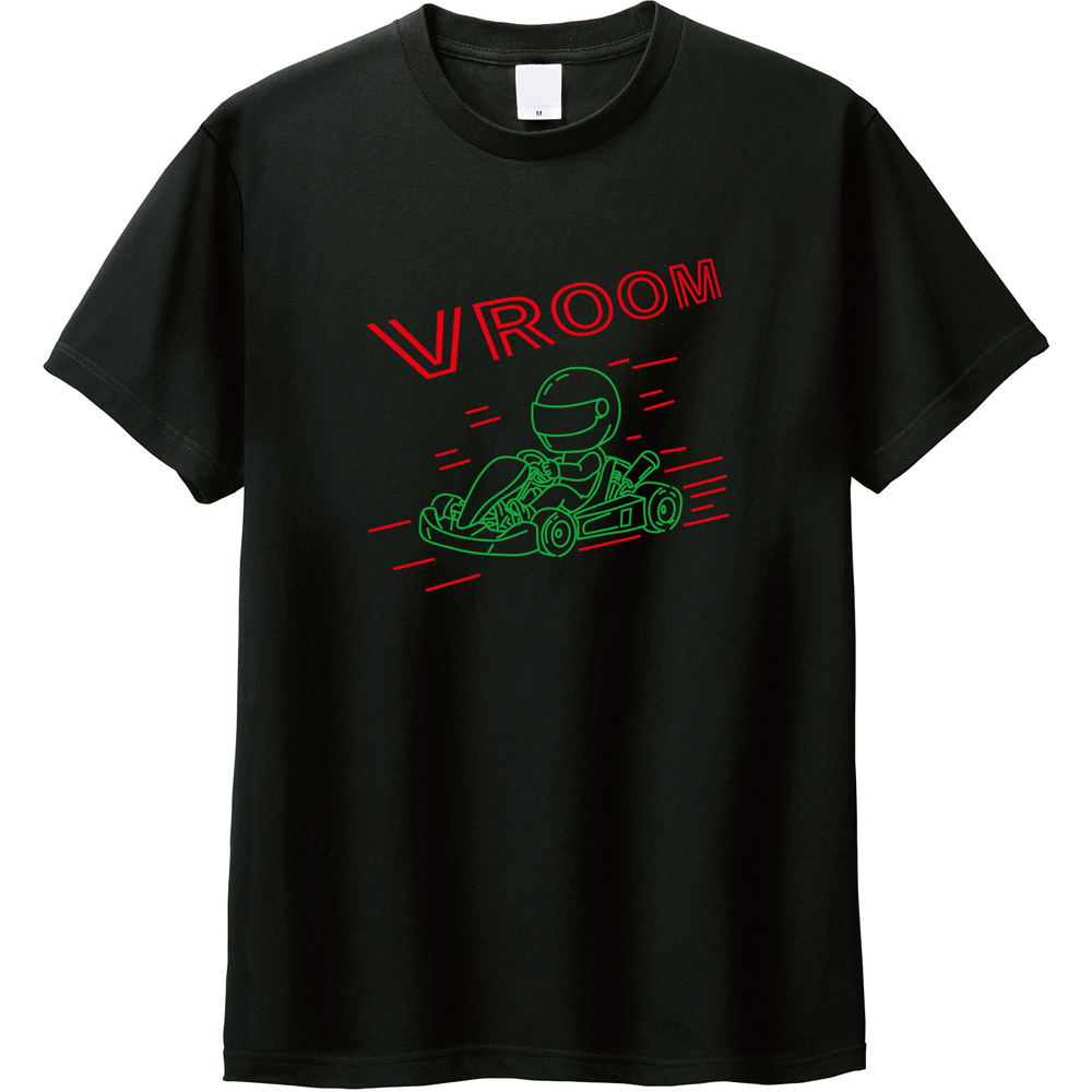 🏁新作登場！ネオン風ゴーカートTシャツ「VROOM」爆誕💥