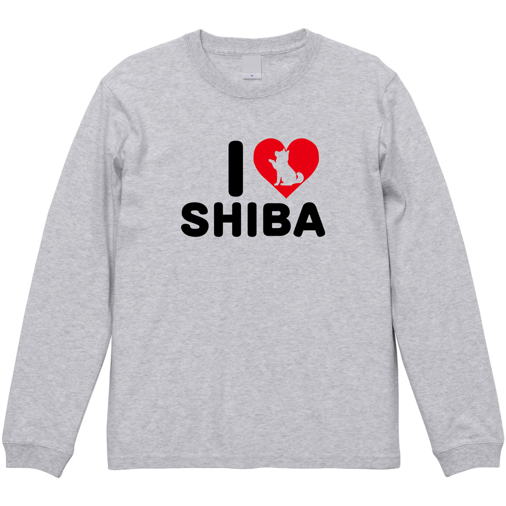 柴犬好き必見！遊び心満載のSHIBAロゴ長袖Tシャツ