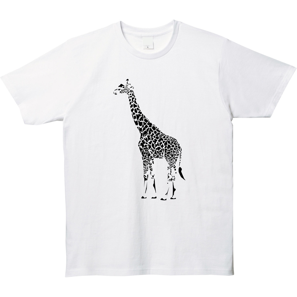 キリン好き必見！シンプルでおしゃれなアニマルデザインTシャツが登場！