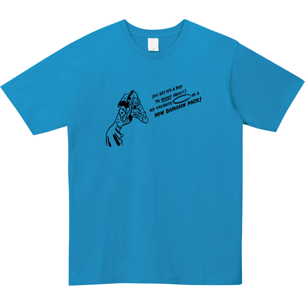 【50sレトロポップTシャツ】叫びたくなるほどのお買い得!ヴィンテージ広告デザインで個性をON✨