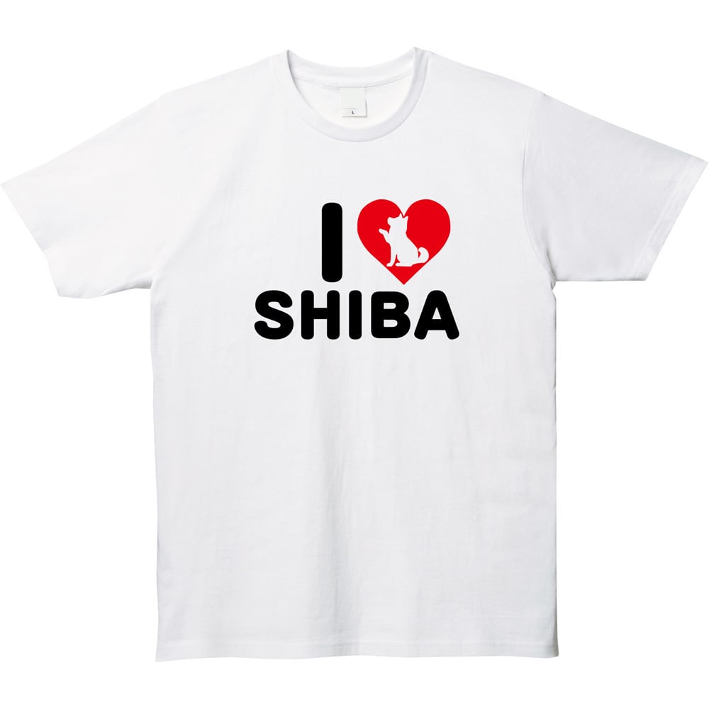 柴犬愛が止まらない🐕❤️「I LOVE SHIBA」ロゴTシャツ✨