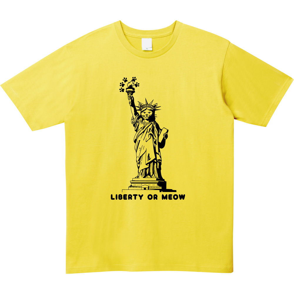 猫好き必見！自由の女神×猫のパロディTシャツ新発売🗽🐾