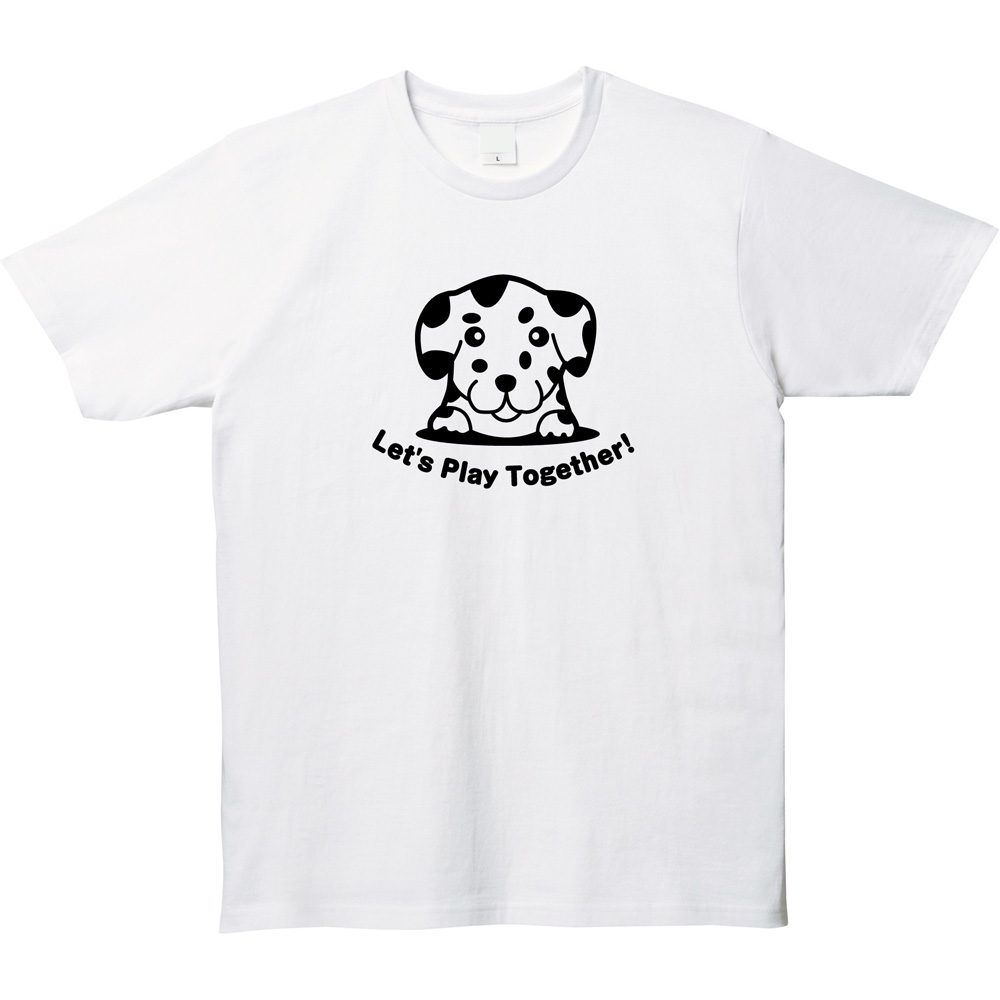 【愛犬家必見！】可愛いダルメシアンTシャツで毎日をもっと楽しく！🐶🐾「Let's Play To
