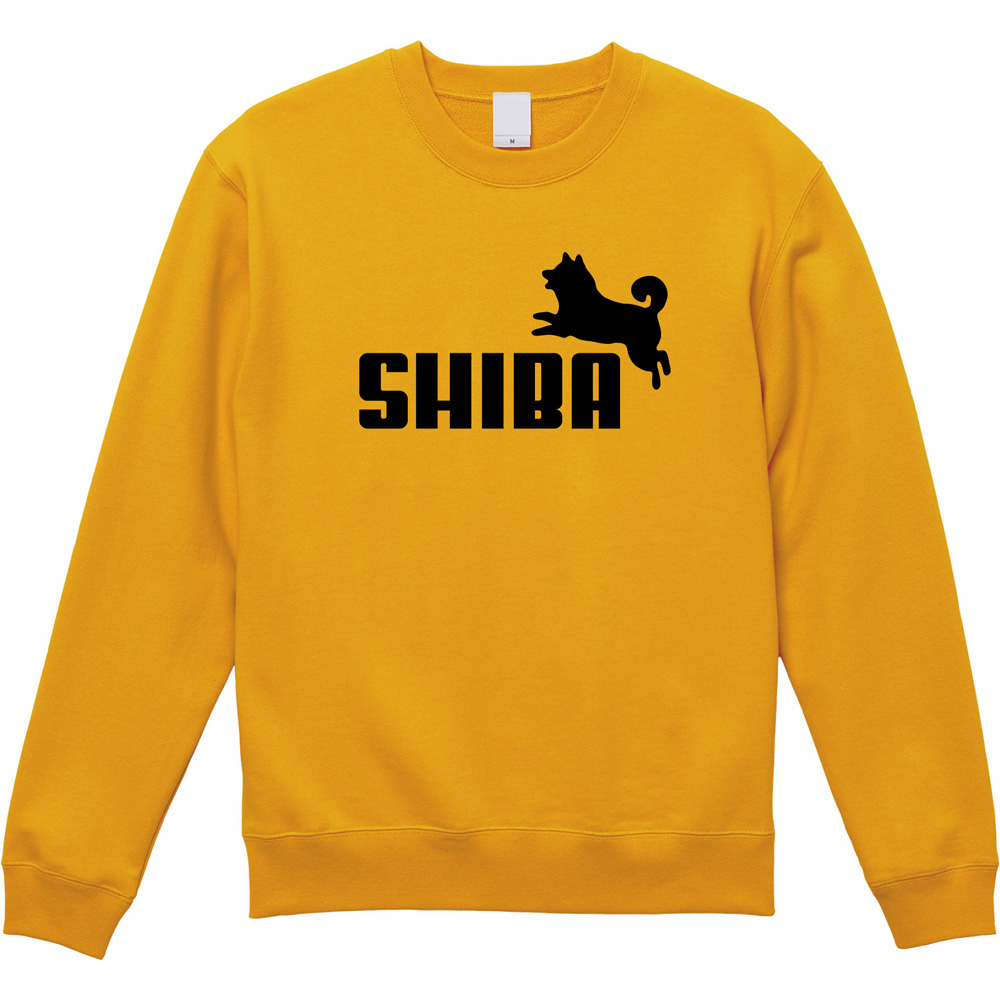 柴犬好き必見！SHIBAロゴの裏パイルスウェット