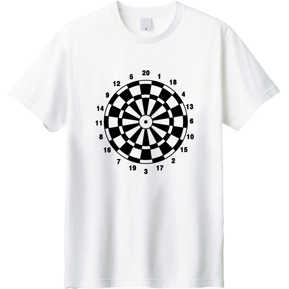ダーツ愛を着こなす ― 「ダーツの的プリントTシャツ」登場！