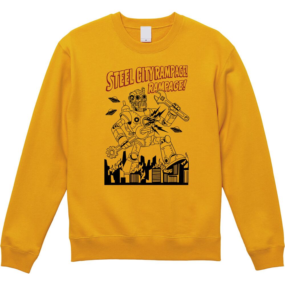 🤖 巨神襲来！レトロロボット裏パイル裏起毛なしスウェット