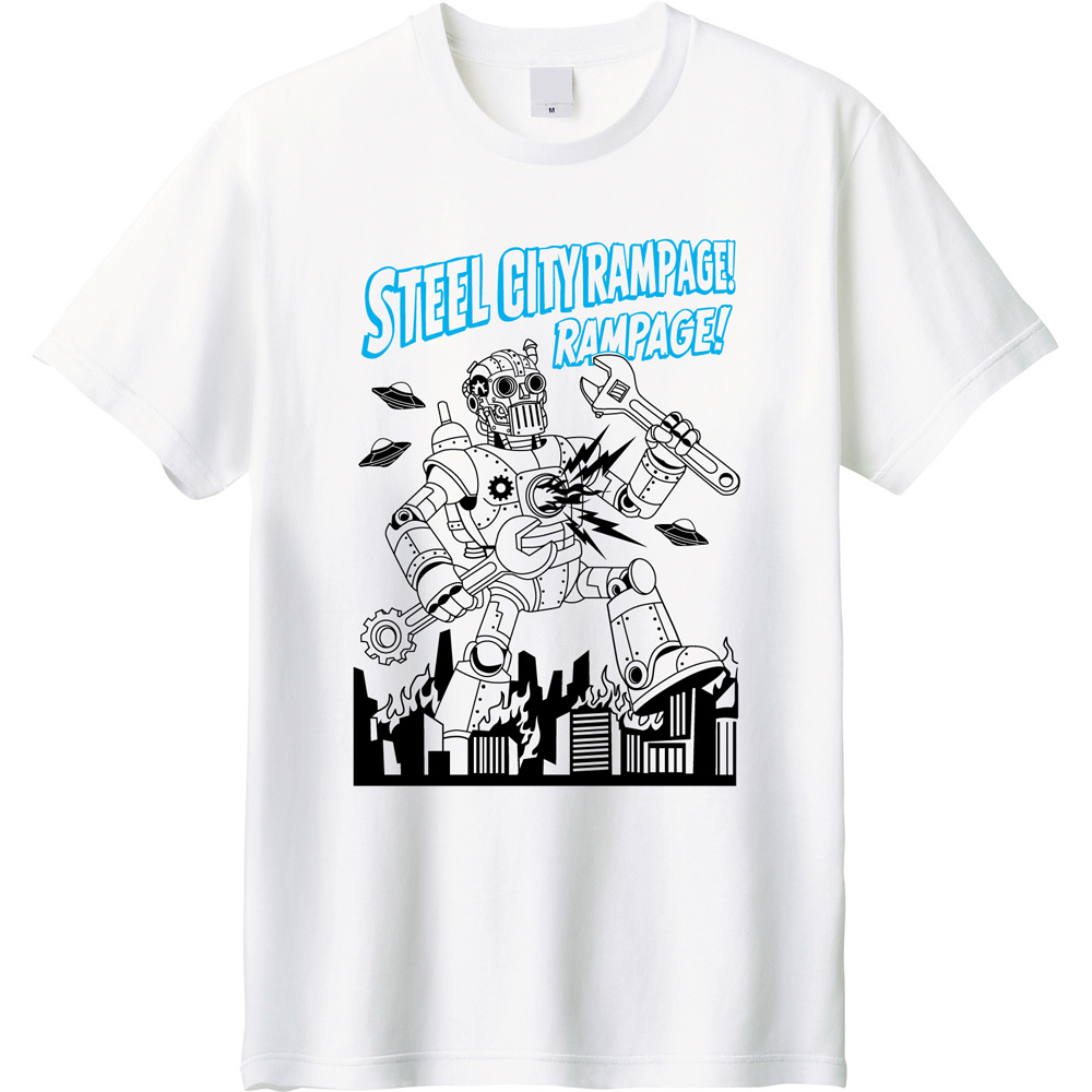 街を蹂躙する巨神！レトロ特撮グラフィックTシャツ登場🤖💥