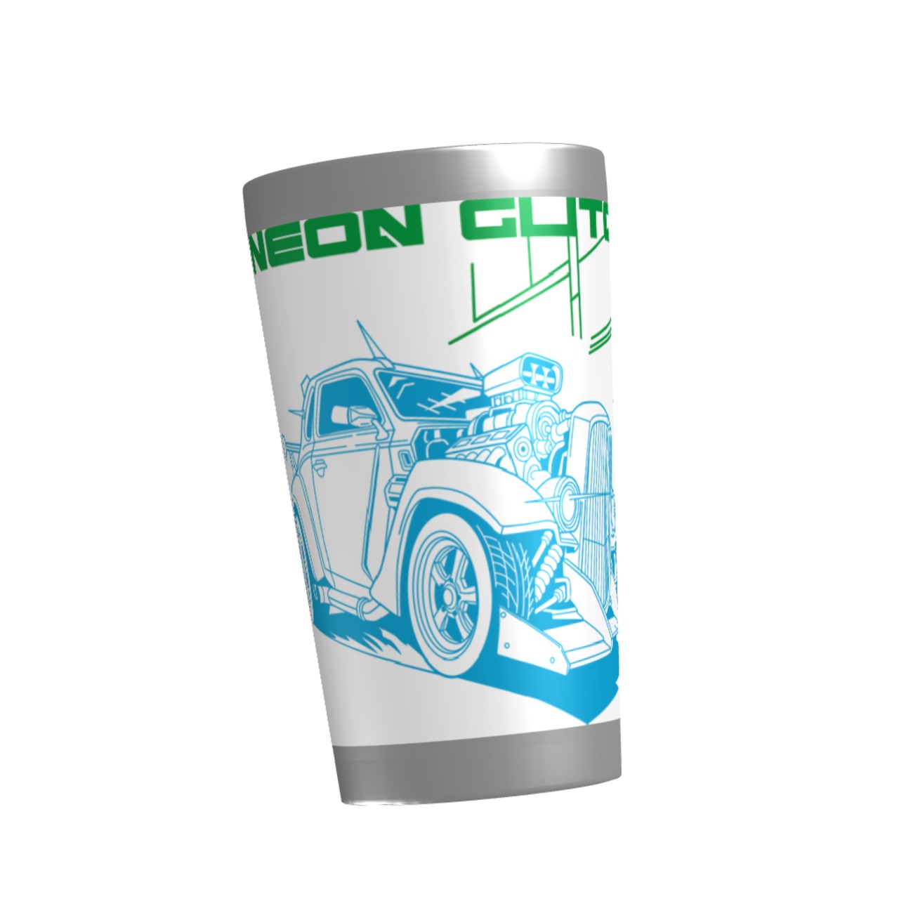 【新商品】日常を彩る「Neon Glitch ロゴステンレスタンブラー450ml」でワンランク上のカ