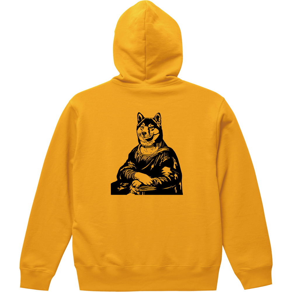 背中で語る柴犬🐕🎨モナリザパーカーで冬を遊びつくす!