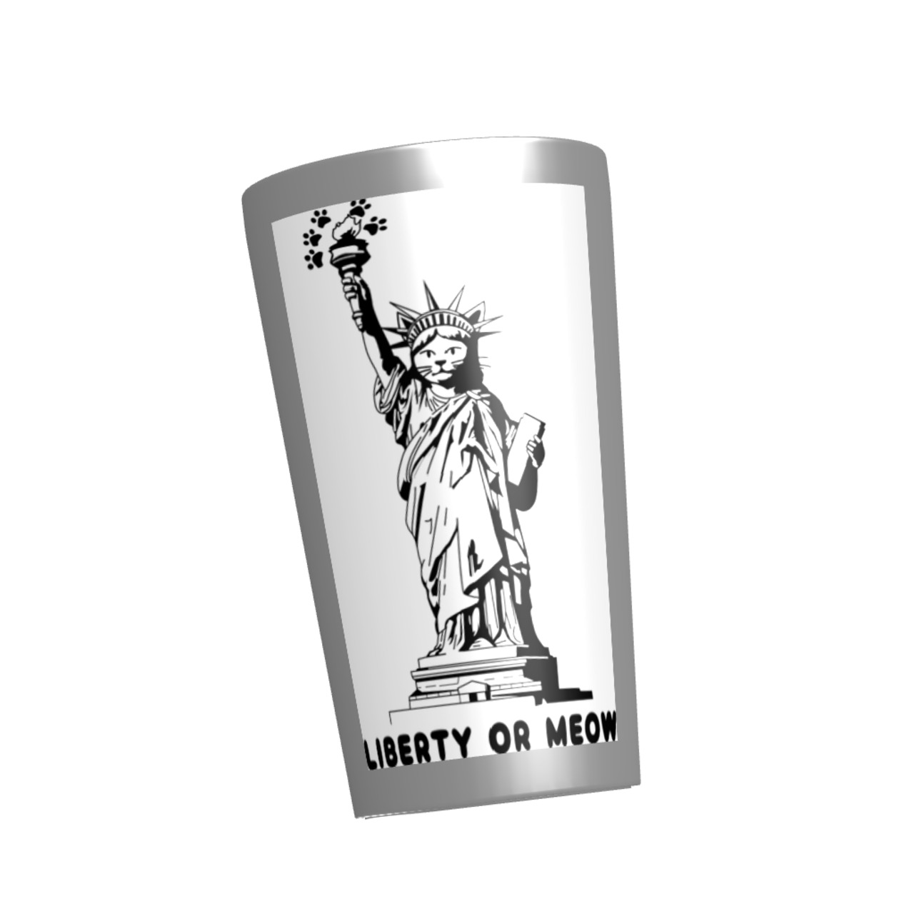 肉球を掲げる自由の女神！？猫好き専用ステンレスタンブラーが話題🐾