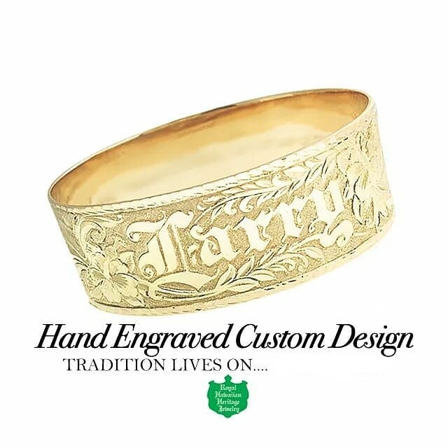 Hand Engraved CustomDesign  ロイヤル ハワイアン ヘリテイジ ジュエリー