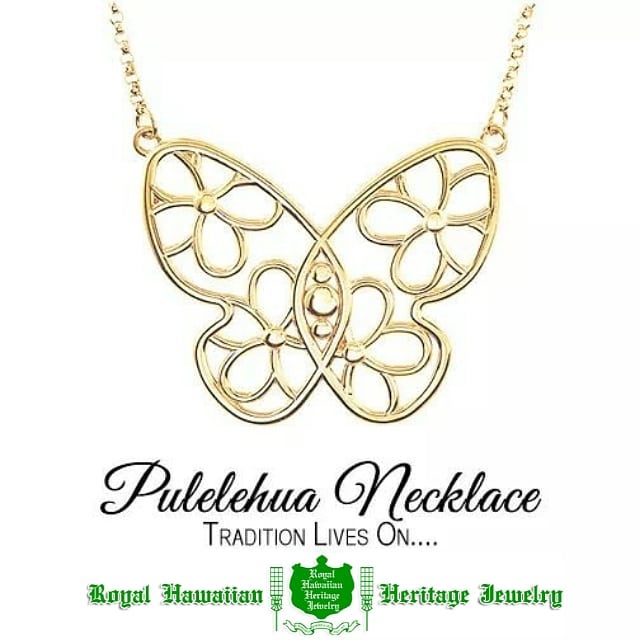 Pulelehua Necklace 立春寒波の日曜日、気を付けてお出掛け下さい。