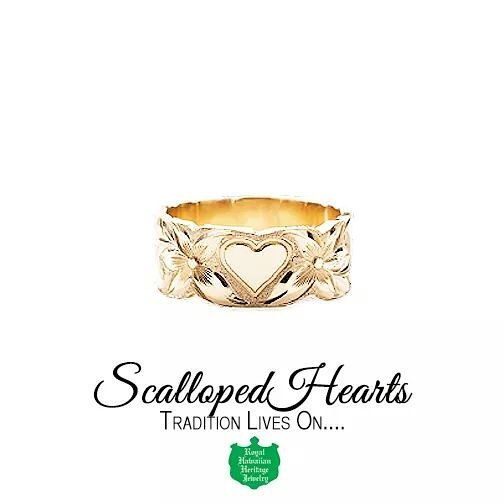 Scalloped Hearts  ロイヤル ハワイアン ヘリテイジ ジュエリー