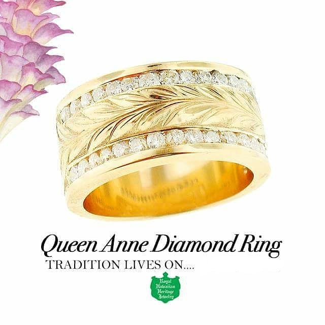 Queen Anne Diamond Ring  ロイヤル ハワイアン ヘリテイジ ジュエリー