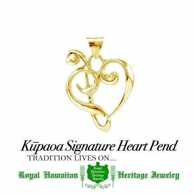 Kupaoa Signature Heart Pendant