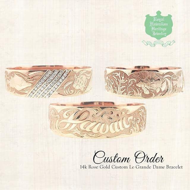 14K Rose Gold Custom Le Grande Dame Bracelet