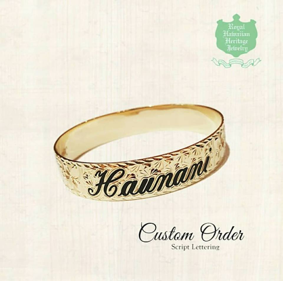 Custom Order Script Lettering