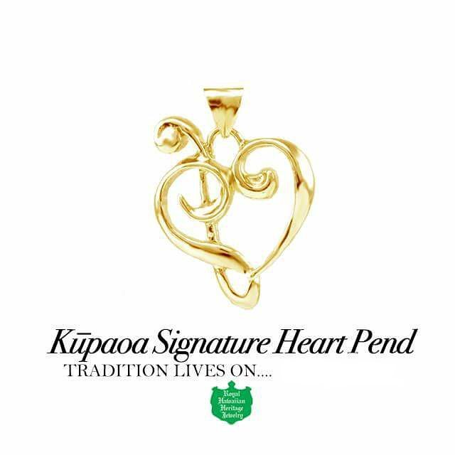 Kupaoa Signature Heart Pendant  