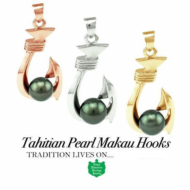  Tahitian Pearl Makau Hooks ロイヤル ハワイアン ヘリテイジ ジュエリー