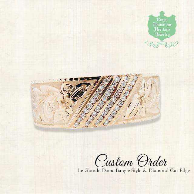 Le Grande Dame Bangle Style & Diamond Cut Edge